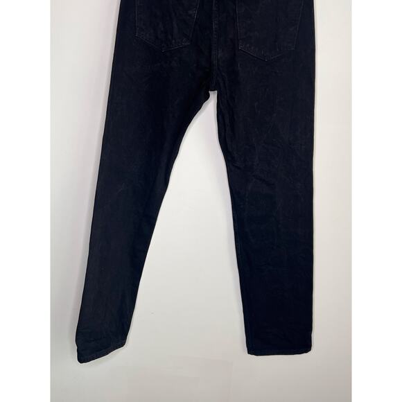 B Sides Blue Jeans 100% Cotton Button Fly Ankle Jeans Black Women's Size 29 - Picture 7 of 9